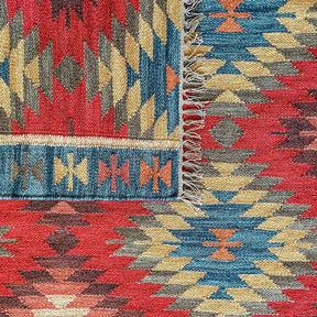covor traditional kilim khorassan din lana si bumbac, zoom