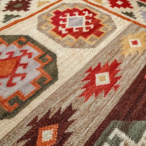 covor traditional kilim kohra din lana si bumbac, zoom