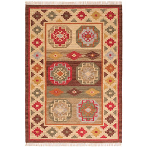 covor kilim kohra handmade india culori bogate